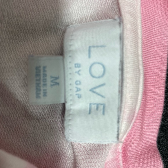 Love by Gap pink and white tie-dye lounge shirt - Picture 3 of 4
